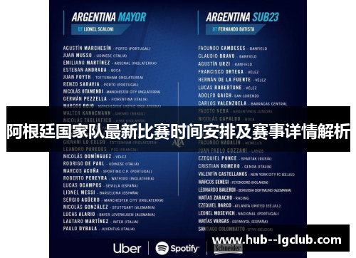 阿根廷国家队最新比赛时间安排及赛事详情解析